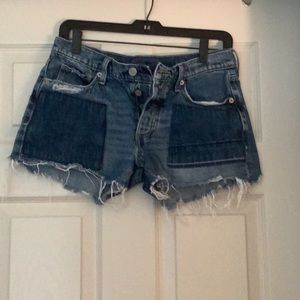 Lucky brand 2-tone shorts denim shorts